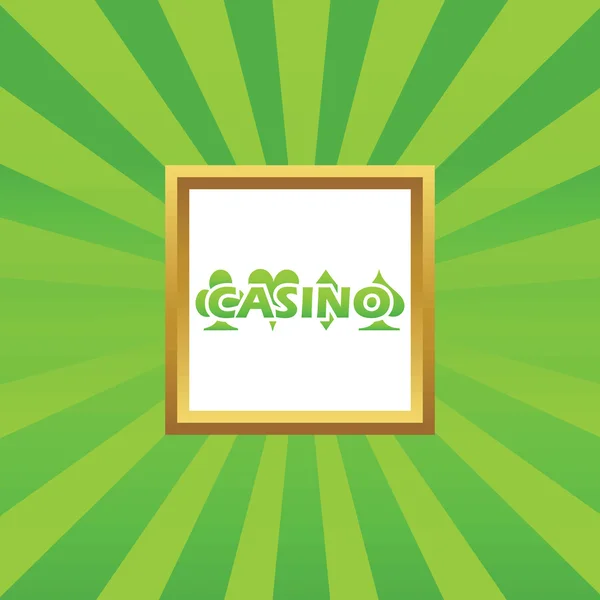 Icono de imagen de Casino — Vector de stock