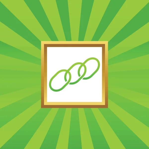 Chain picture icon — Stock Vector