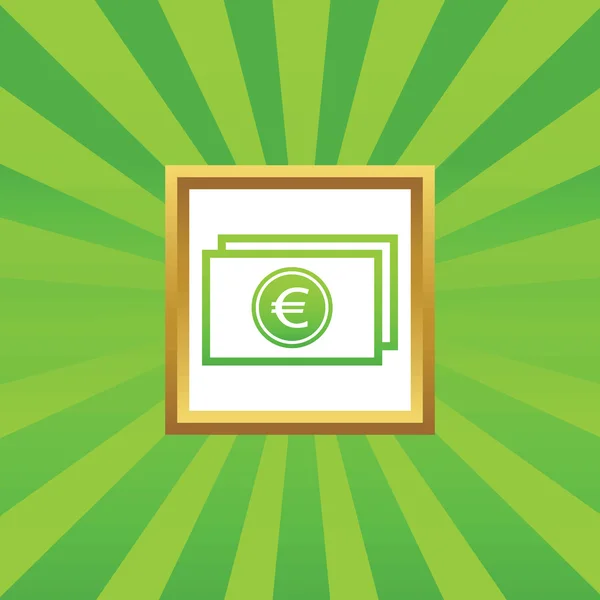 Euro factura icono de la imagen — Vector de stock