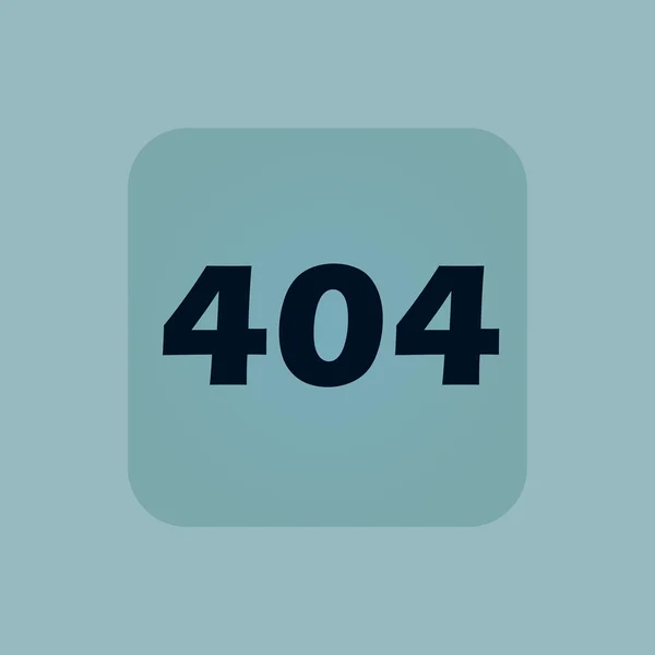 Blek blå fel 404 ikonen — Stock vektor