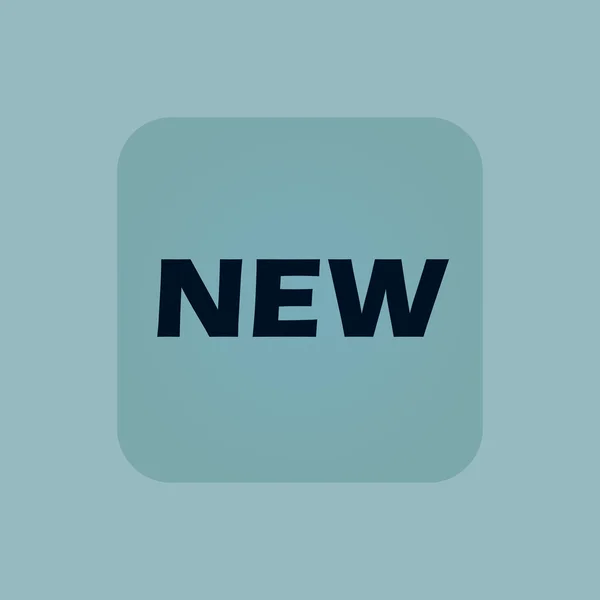 Bleke blauw nieuw pictogram — Stockvector