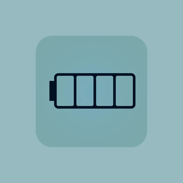 Pale blue empty battery icon — Stock Vector