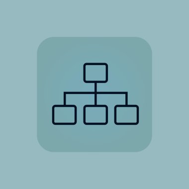 Soluk mavi düzeni simgesini