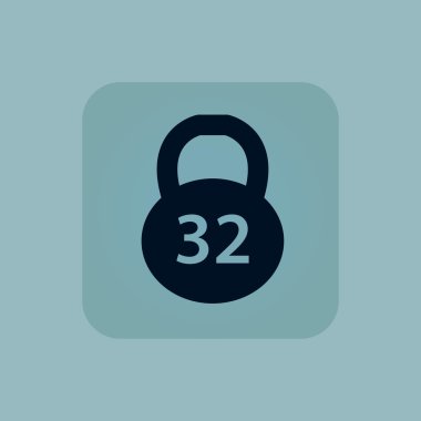 Soluk mavi dumbbell simgesi