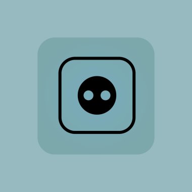 Soluk mavi soket simgesi