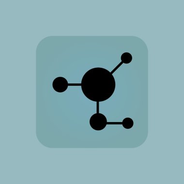 Soluk mavi molekül simgesi