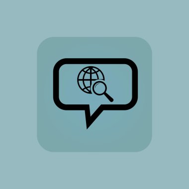 Soluk mavi genel arama mesaj