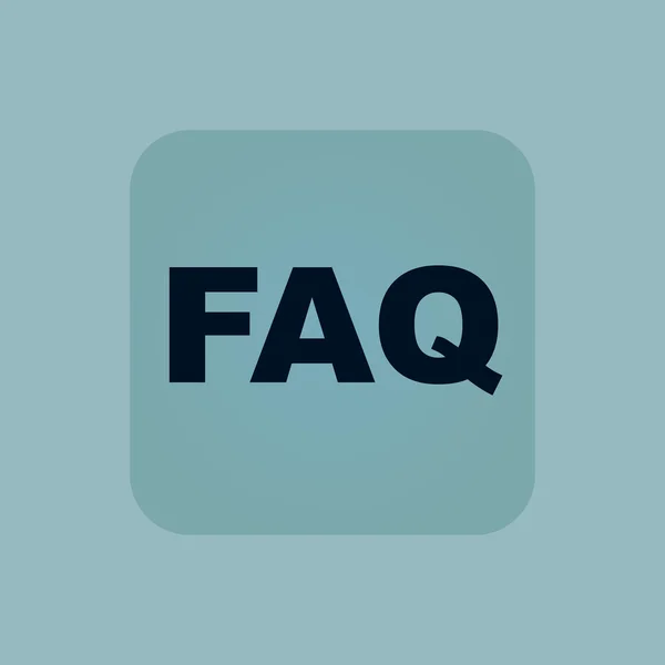 Pálido azul FAQ icono — Archivo Imágenes Vectoriales