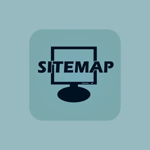 Halvány kék sitemap ikon — Stock Vector