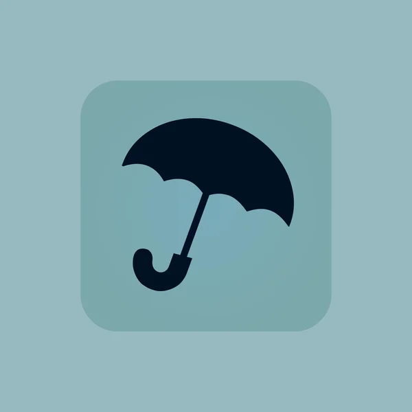 Pale blue umbrella icon — Stock Vector