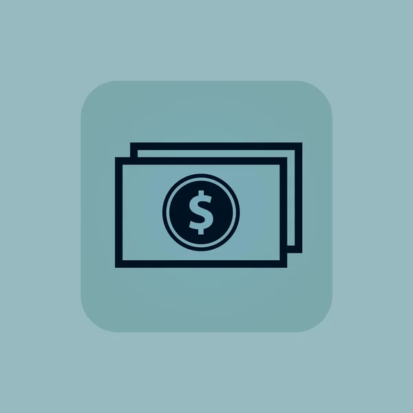 Blado niebieski ikona bill Dolar — Wektor stockowy