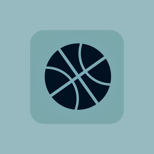 Bleke blauw basketbal pictogram — Stockvector