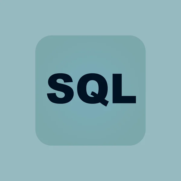 Ícone azul pálido sql — Vetor de Stock