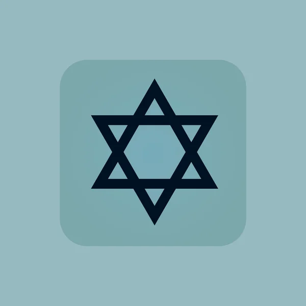 Pale blue Star David pictogram — Stockvector