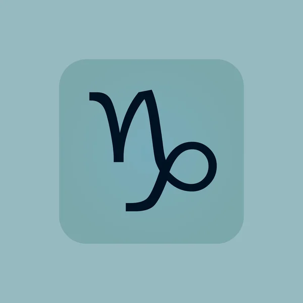 Pale blue Capricorn icon — Stock Vector
