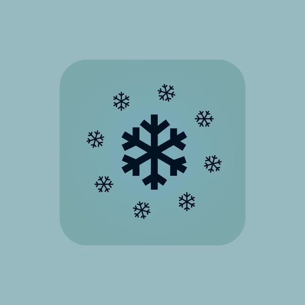 Pale blue snow icon — Stock Vector