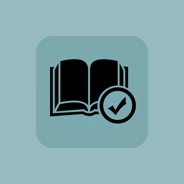 Azzurro selezionare l'icona del libro — Vettoriale Stock