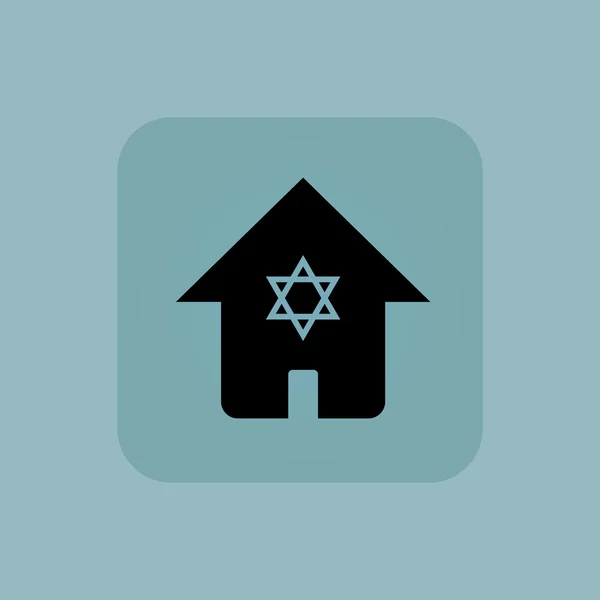Blek blå judiska hussymbol — Stock vektor