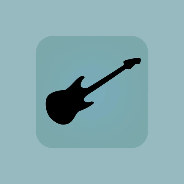 Icono de guitarra azul pálido — Vector de stock