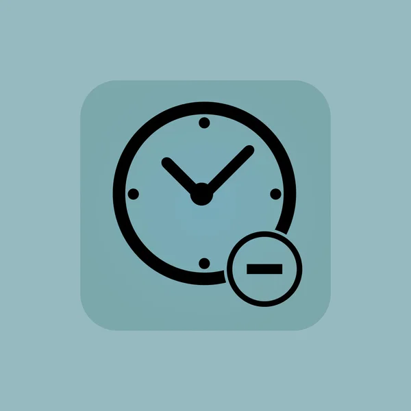 Azul pálido reducir el tiempo icono — Vector de stock