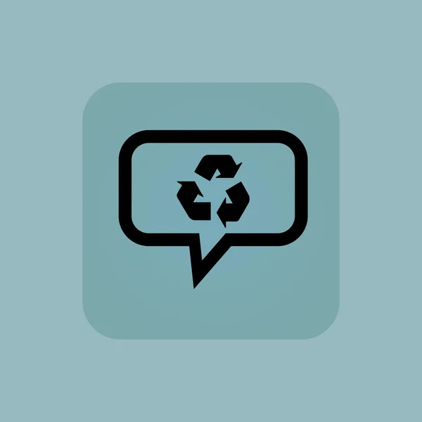 Blassblaues Recycling-Symbol — Stockvektor