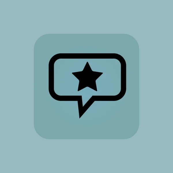 Ícone de mensagem favorito azul pálido — Vetor de Stock
