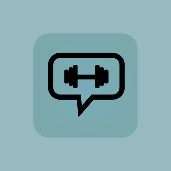 Icono de mensaje de barra azul pálido — Archivo Imágenes Vectoriales