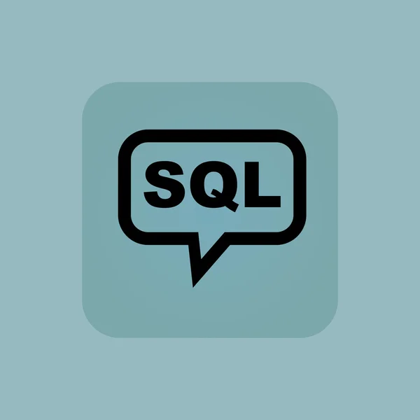 Icône de message SQL bleu pâle — Image vectorielle