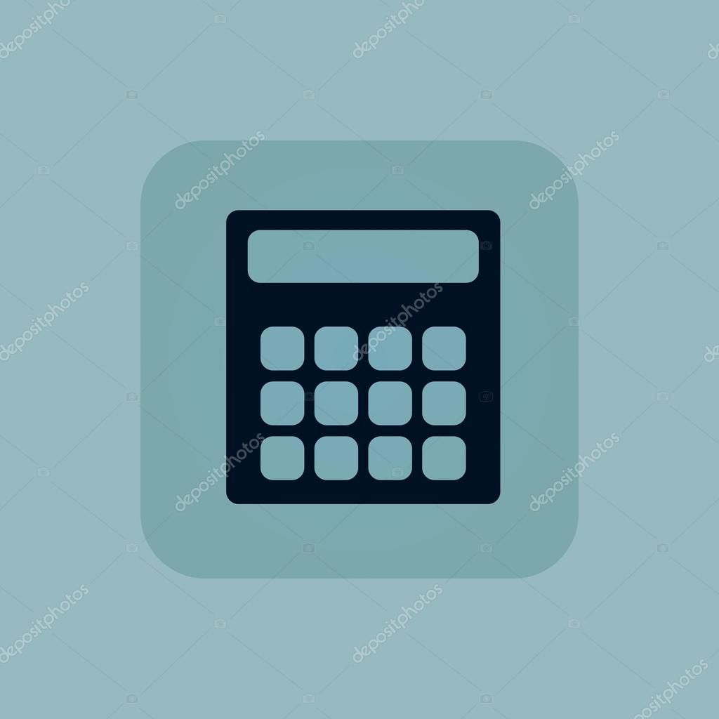Pale Blue Calculator Icon Vector Image By C Ylivdesign Vector Stock 78813404
