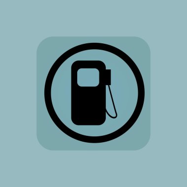 Soluk mavi benzin istasyonu işareti