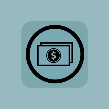 Soluk mavi dolar bill işareti