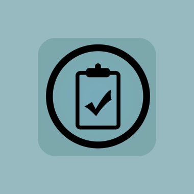 Soluk mavi Pano Evet imzalamak