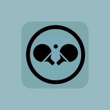 Soluk mavi Masa Tenisi işareti