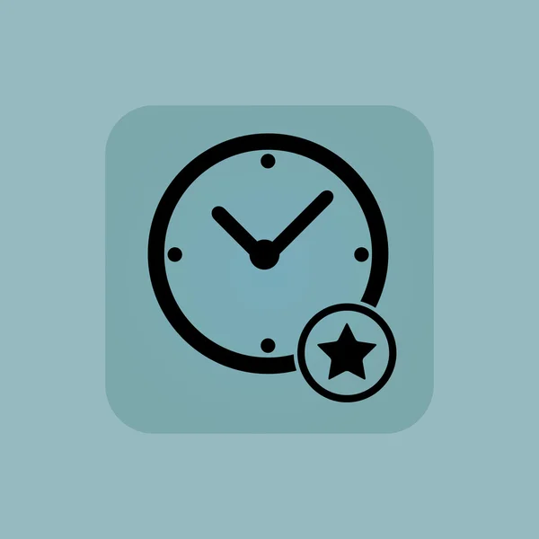 Bledě modré nejlepší čas ikona — Stockový vektor