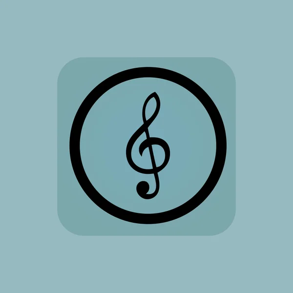 Бледно-синий музыкальный знак — стоковый вектор