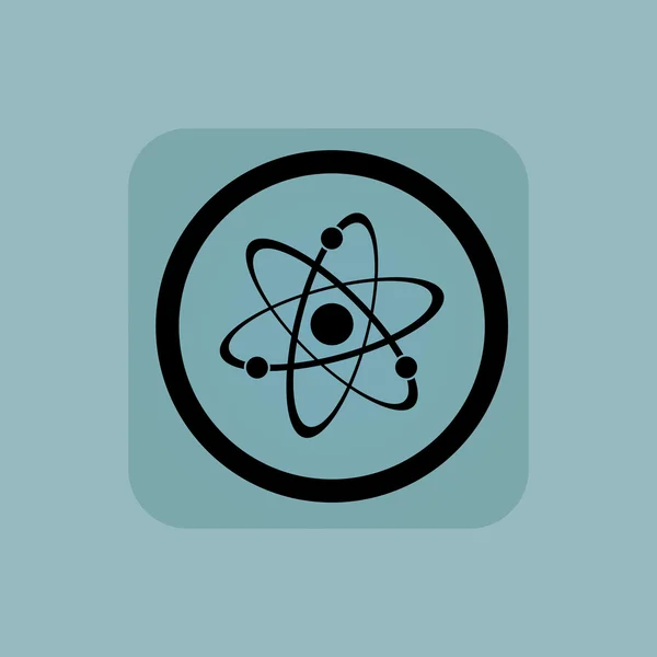 Halvány kék atomszerkezet jele — Stock Vector