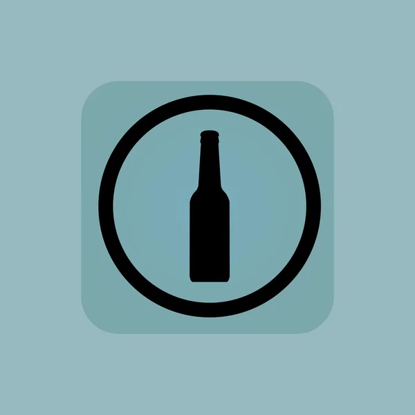 Bleke blauw alcohol teken — Stockvector