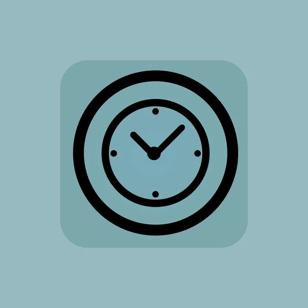 Знак блідо-блакитного годинника — стоковий вектор