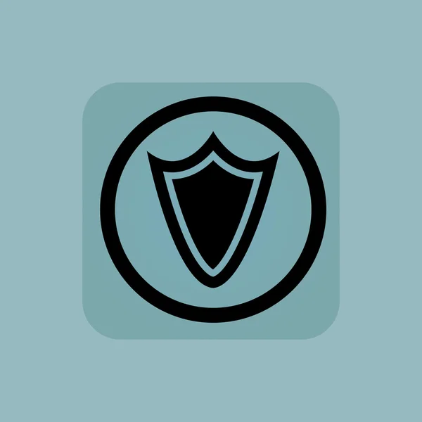 Signo de escudo azul pálido — Vector de stock