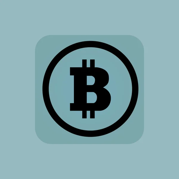 Lyseblått bitcoin-tegn – stockvektor