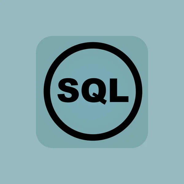 Panneau SQL bleu pâle — Image vectorielle