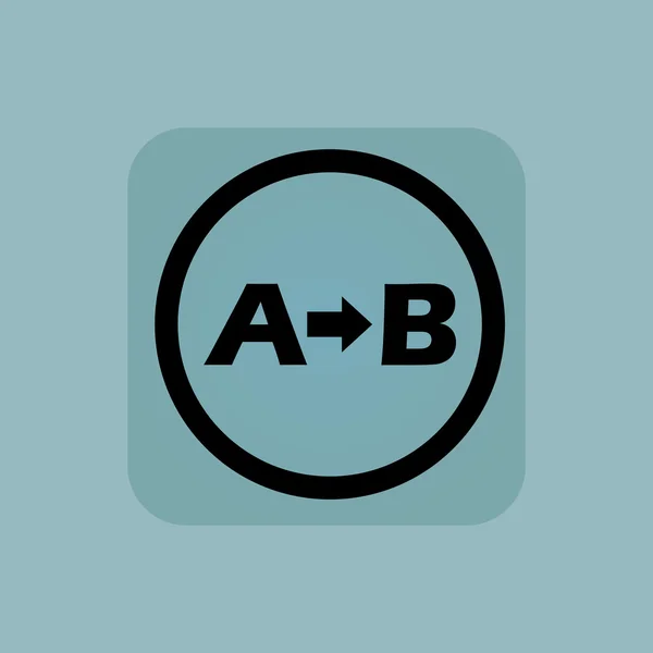 淡蓝色的 A 和 B 标志 — 图库矢量图片