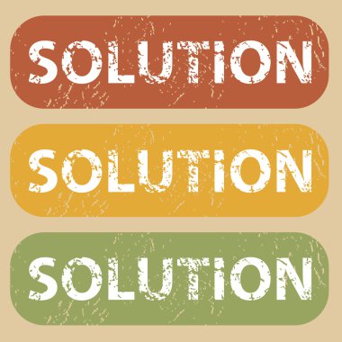 Vintage çözüm Pul Seti