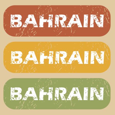 Vintage Bahreyn pul seti