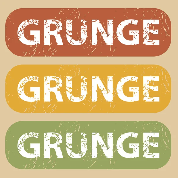 老式 Grunge 邮票一套 — 图库矢量图片