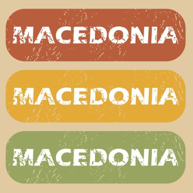 Vintage Makedonya Pul Seti