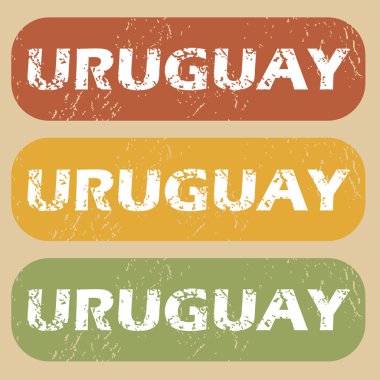 Vintage Uruguay Pul Seti
