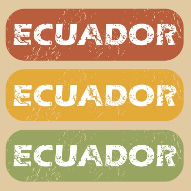 Vintage Ekvador Pul Seti