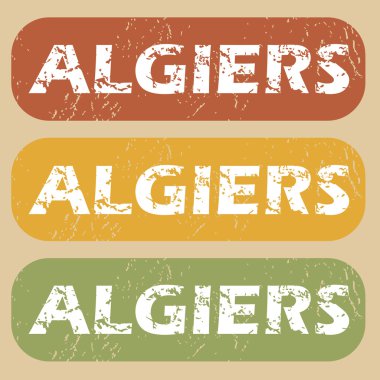 Vintage Cezayir pul seti