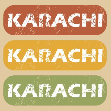 Vintage Karaçi Pul Seti